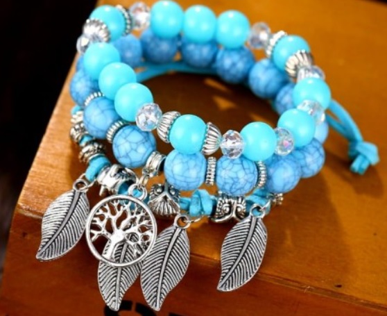 Bransoletki Leaves & Dots - obrazek 2