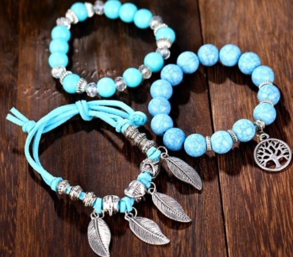 Bransoletki Leaves & Dots - obrazek 3