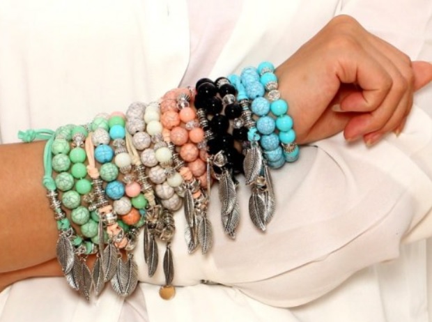 Bransoletki Leaves & Dots