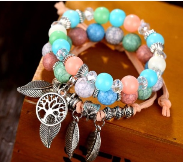 Bransoletki Leaves & Dots - obrazek 4